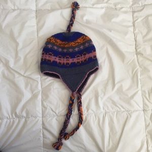 Adorable Fleece Lined Winter Hat w Ear Flaps